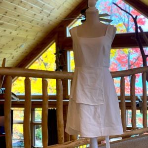 COPY - White summer dress with lace up back